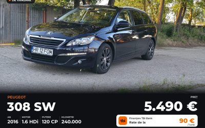 Peugeot 308 SW | 1.6 BlueHedi | Manuală (6 trepte) | 2016 – poza 1 – YAB AUTO Brașov