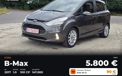 FORD B-MAX – AN 2017 – 1.0 BENZINĂ (ECOBOOST) – poza 1 – YAB AUTO Brașov